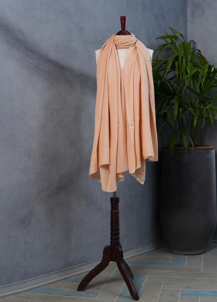 Sanaulla Exclusive Range  Pashmina  Shawls SU22PS-3 D-145 Fawn - Pashmina Shawls