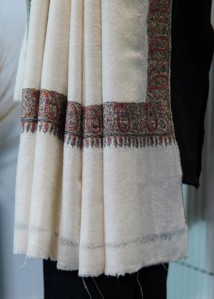 Sanaulla Exclusive Range Pashmina Shawl AKP-09 Fawn - Winter Collection