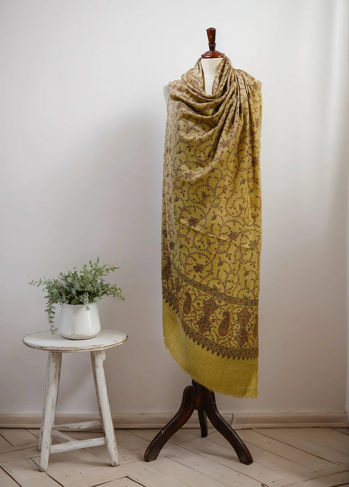 Sanaulla Exclusive Range Pashmina Shawl D-16 Brown 5 - Winter Collection