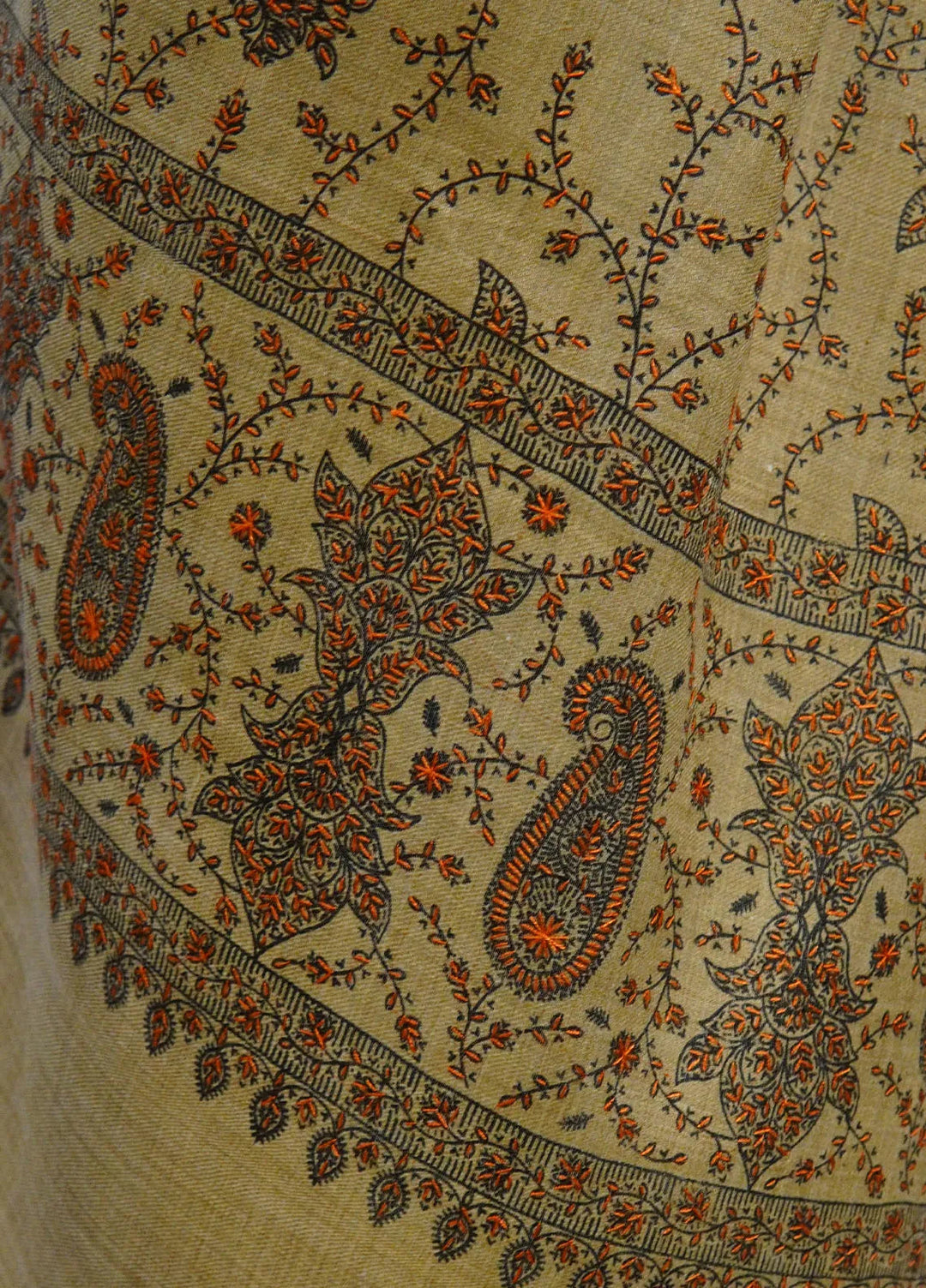 Sanaulla Exclusive Range Pashmina Shawl D-16 Brown 5 - Winter Collection