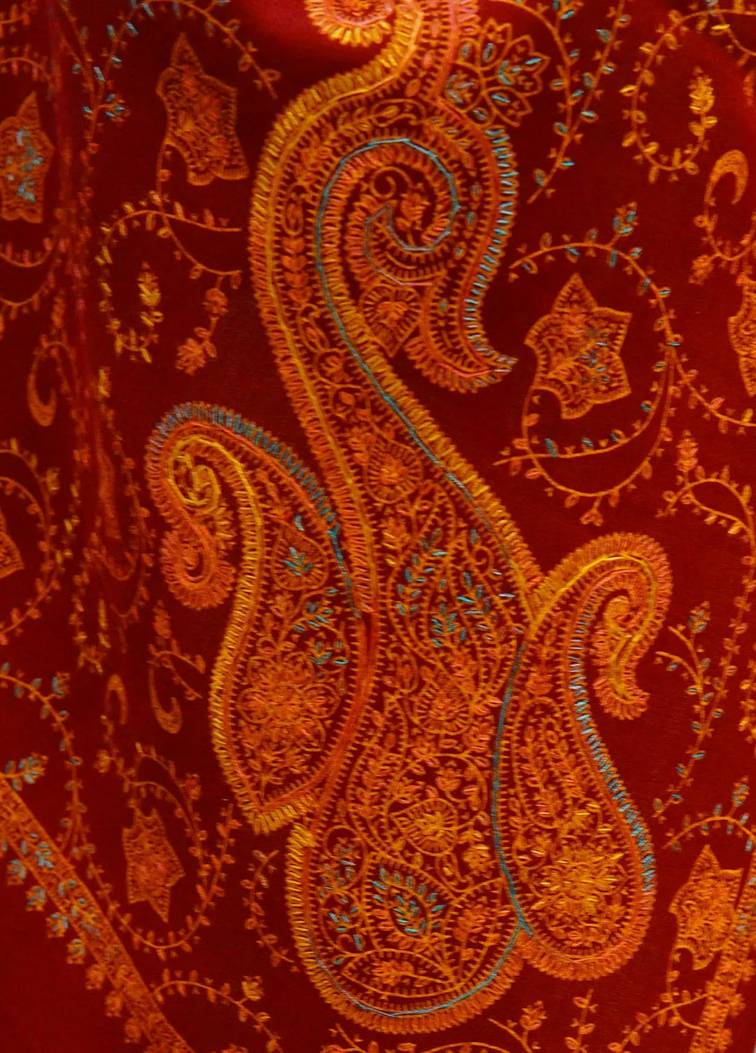 Sanaulla Exclusive Range Pashmina Shawl D-16 Mehroon 6 - Winter Collection