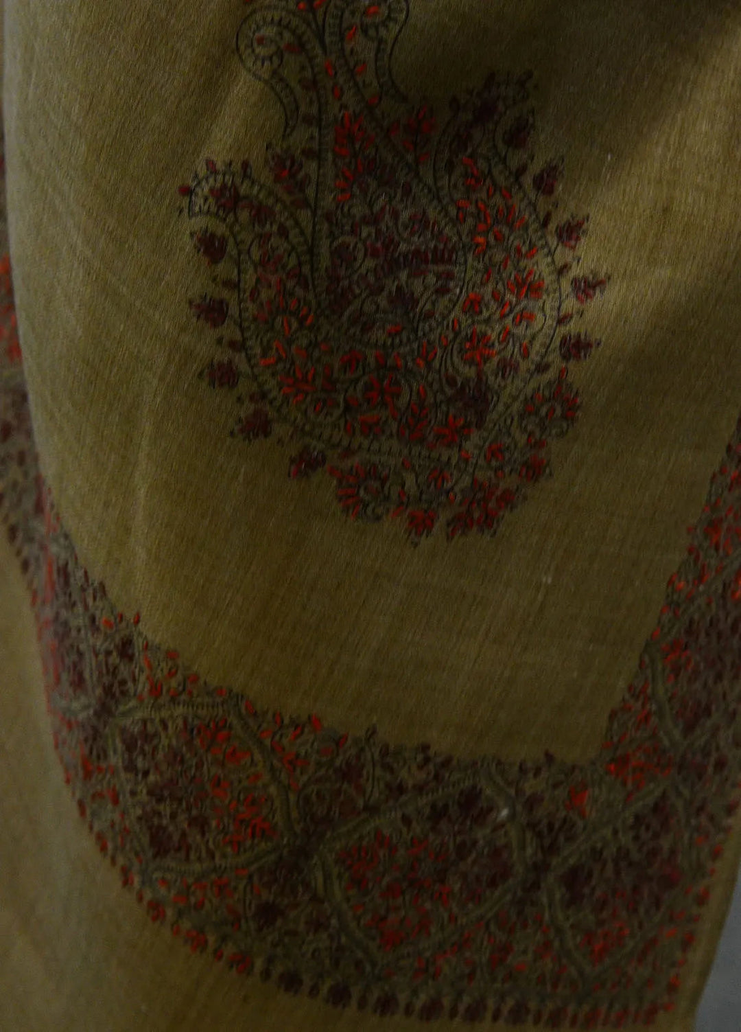 Sanaulla Exclusive Range Pashmina Shawl D-17 Beige 4 - Winter Collection