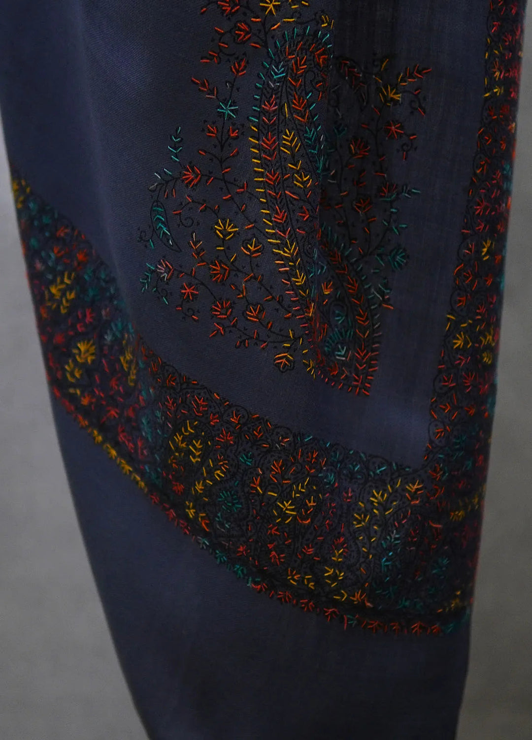 Sanaulla Exclusive Range Pashmina Shawl D-17 Grey - Winter Collection