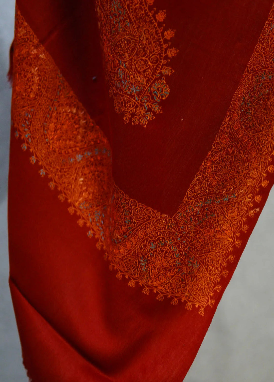 Sanaulla Exclusive Range Pashmina Shawl D-17 Mehroon 2 - Winter Collection