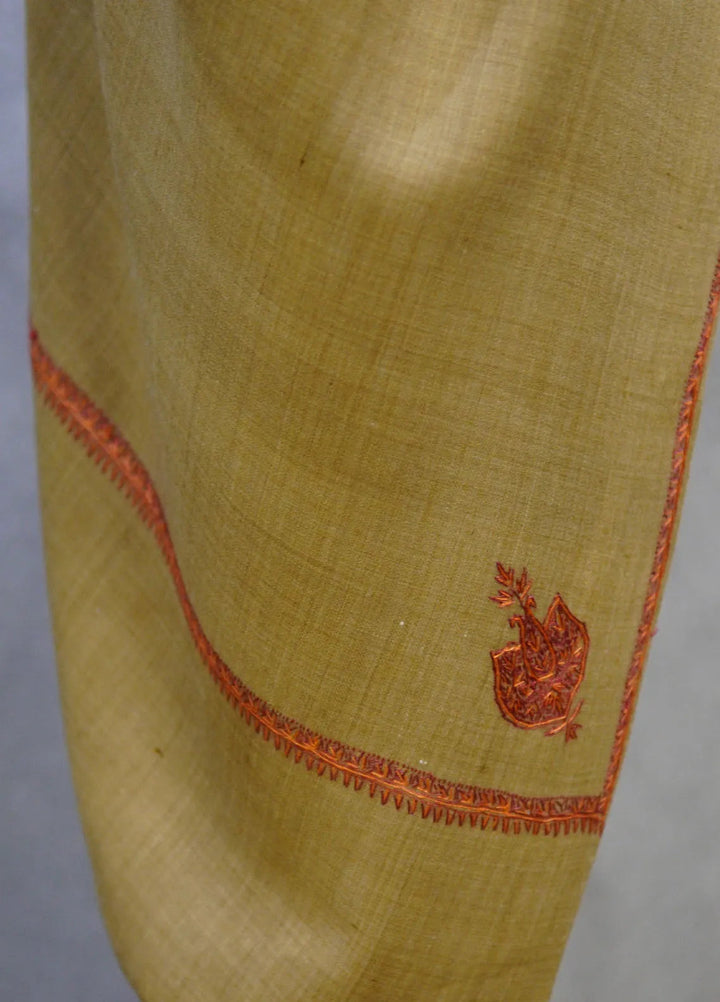 Sanaulla Exclusive Range Pashmina Shawl D-18 Dark Brown 9 - Winter Collection