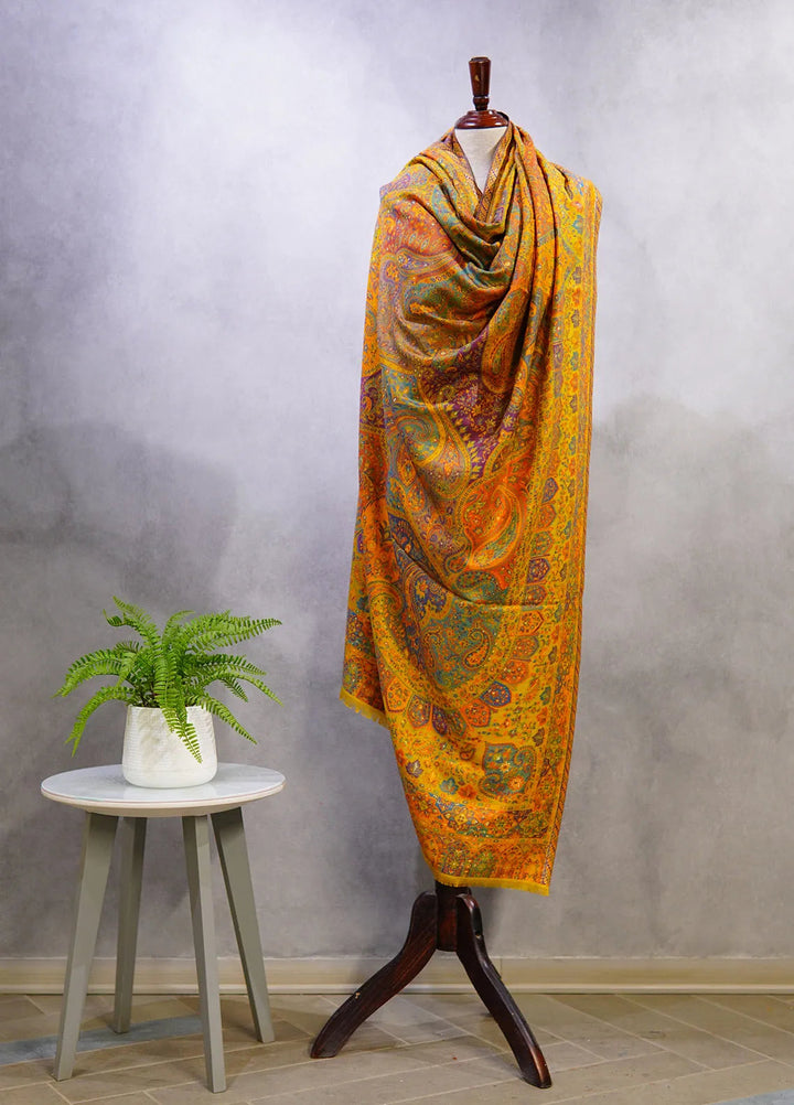 Sanaulla Exclusive Range Pashmina Shawl D-21 Multi 3 - Winter Collection
