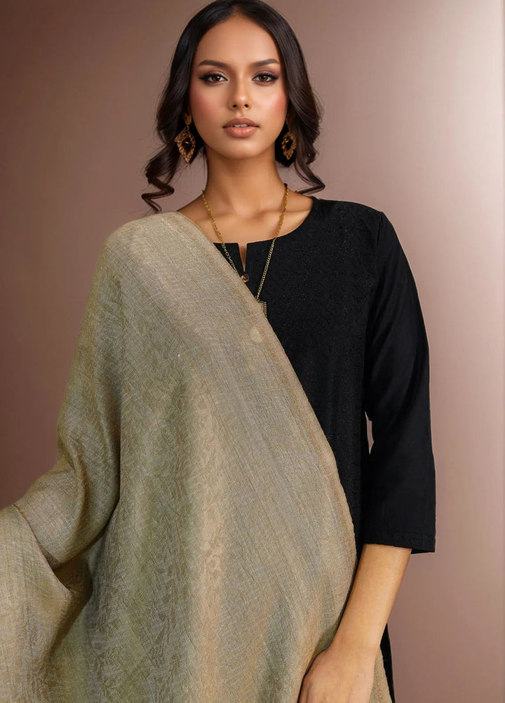 Sanaulla Exclusive Range Pashmina Shawl D-28 Beige - Winter Collection