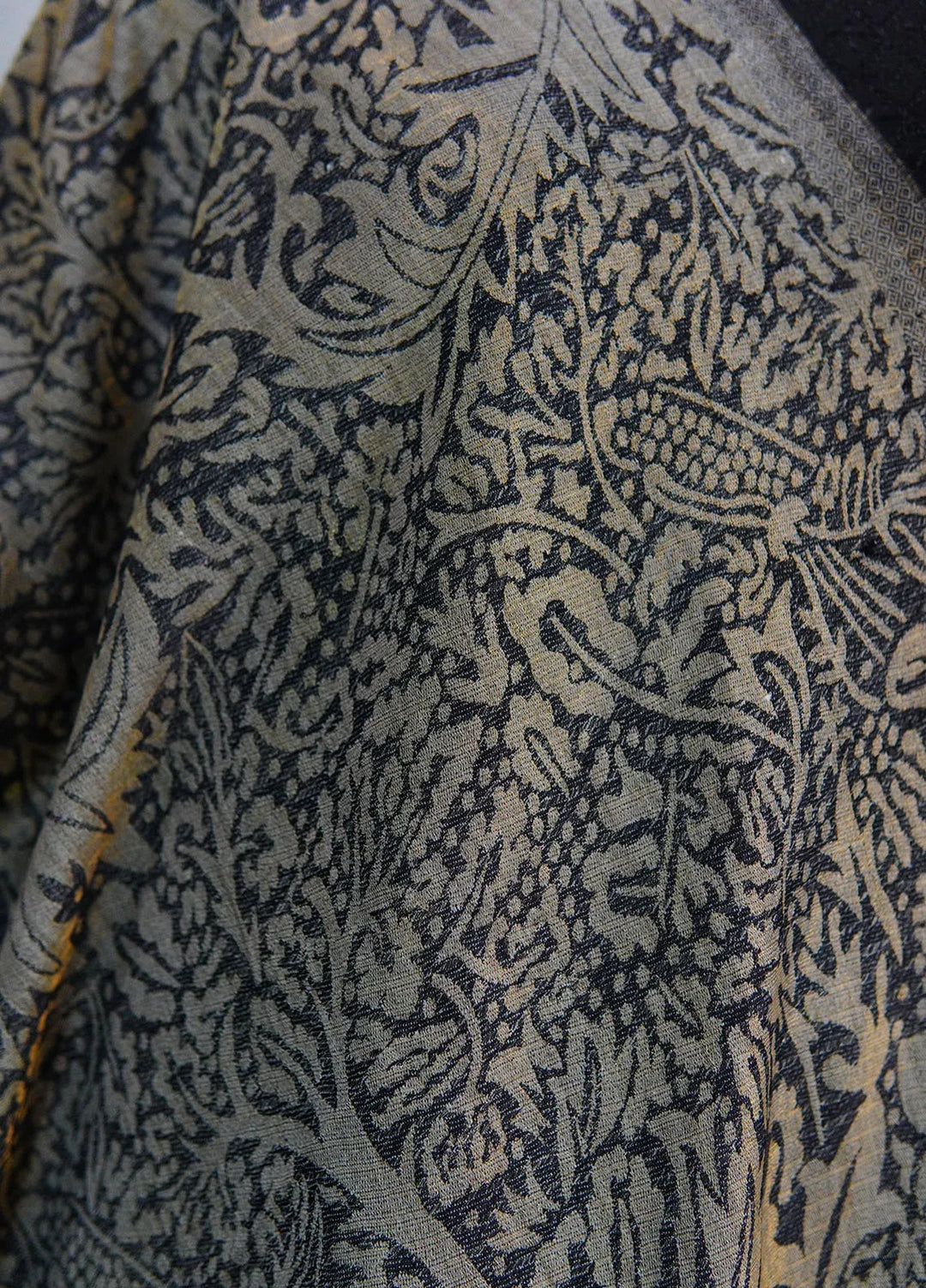 Sanaulla Exclusive Range Pashmina Shawl D-28 Dark Grey - Winter Collection