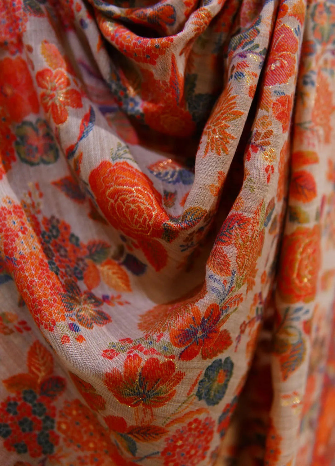 Sanaulla Exclusive Range Pashmina Shawl D-4 Multi - Winter Collection