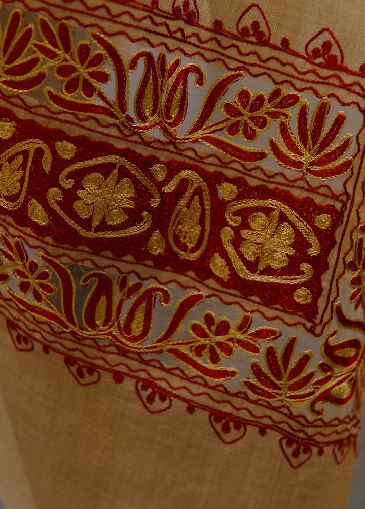 Sanaulla Exclusive Range Pashmina Shawl D-40 Brown - Winter Collection