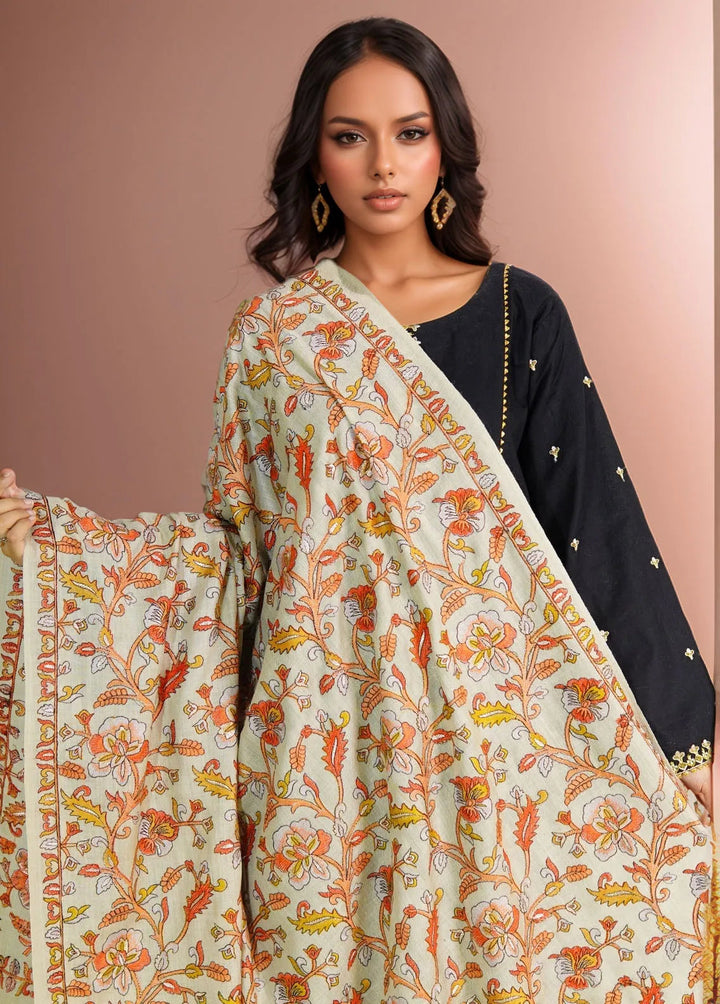 Sanaulla Exclusive Range Pashmina Shawl D-47 Fawn - Winter Collection