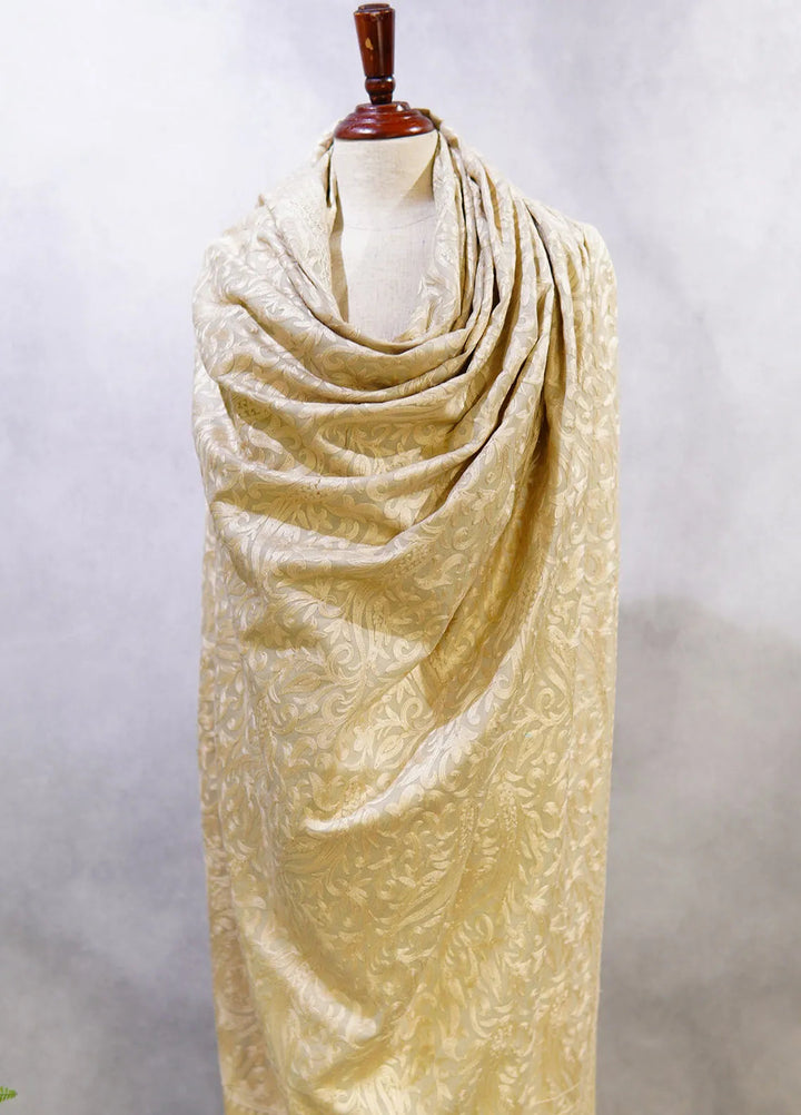 Sanaulla Exclusive Range Pashmina Shawl D-48 Light Grey 1 - Winter Collection