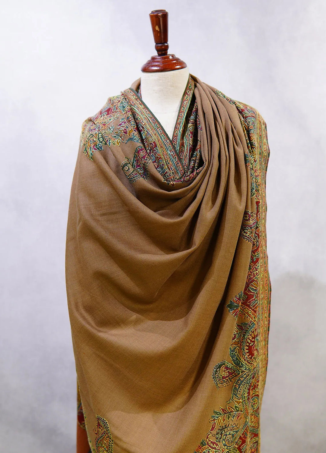 Sanaulla Exclusive Range Pashmina Shawl D-49 Multi 1 - Winter Collection