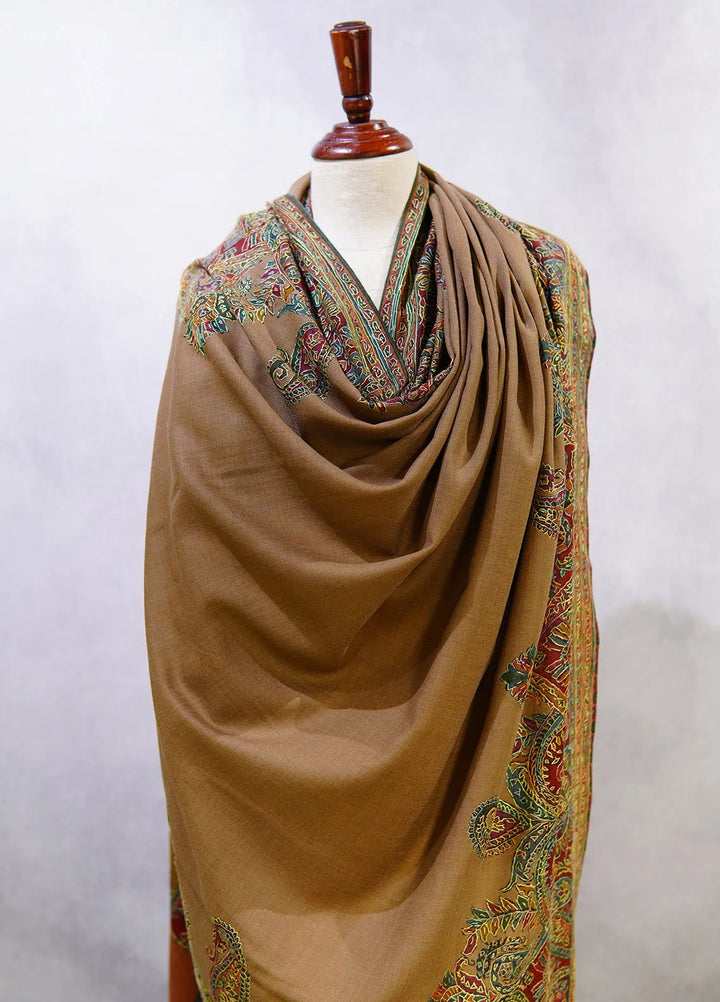 Sanaulla Exclusive Range Pashmina Shawl D-49 Multi 1 - Winter Collection