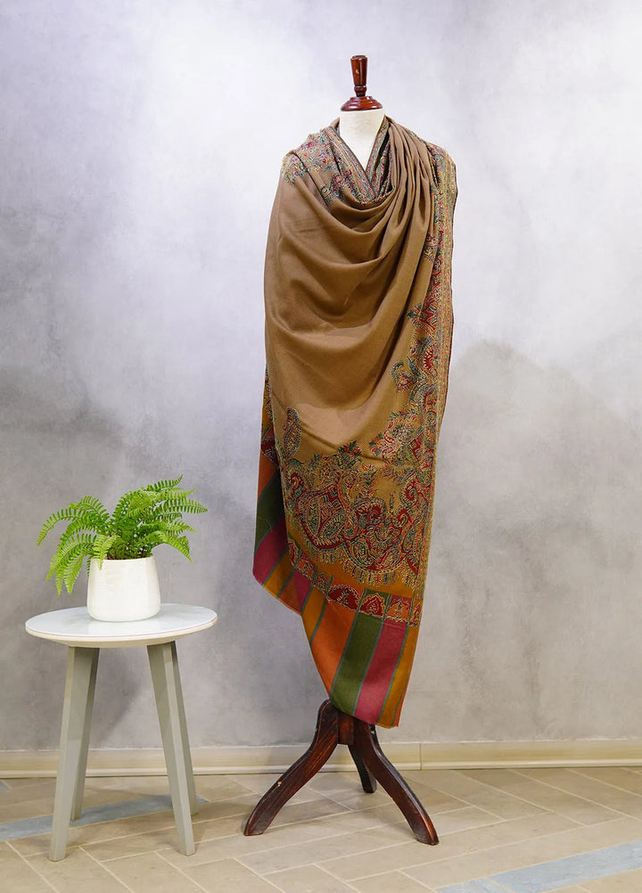 Sanaulla Exclusive Range Pashmina Shawl D-49 Multi 1 - Winter Collection