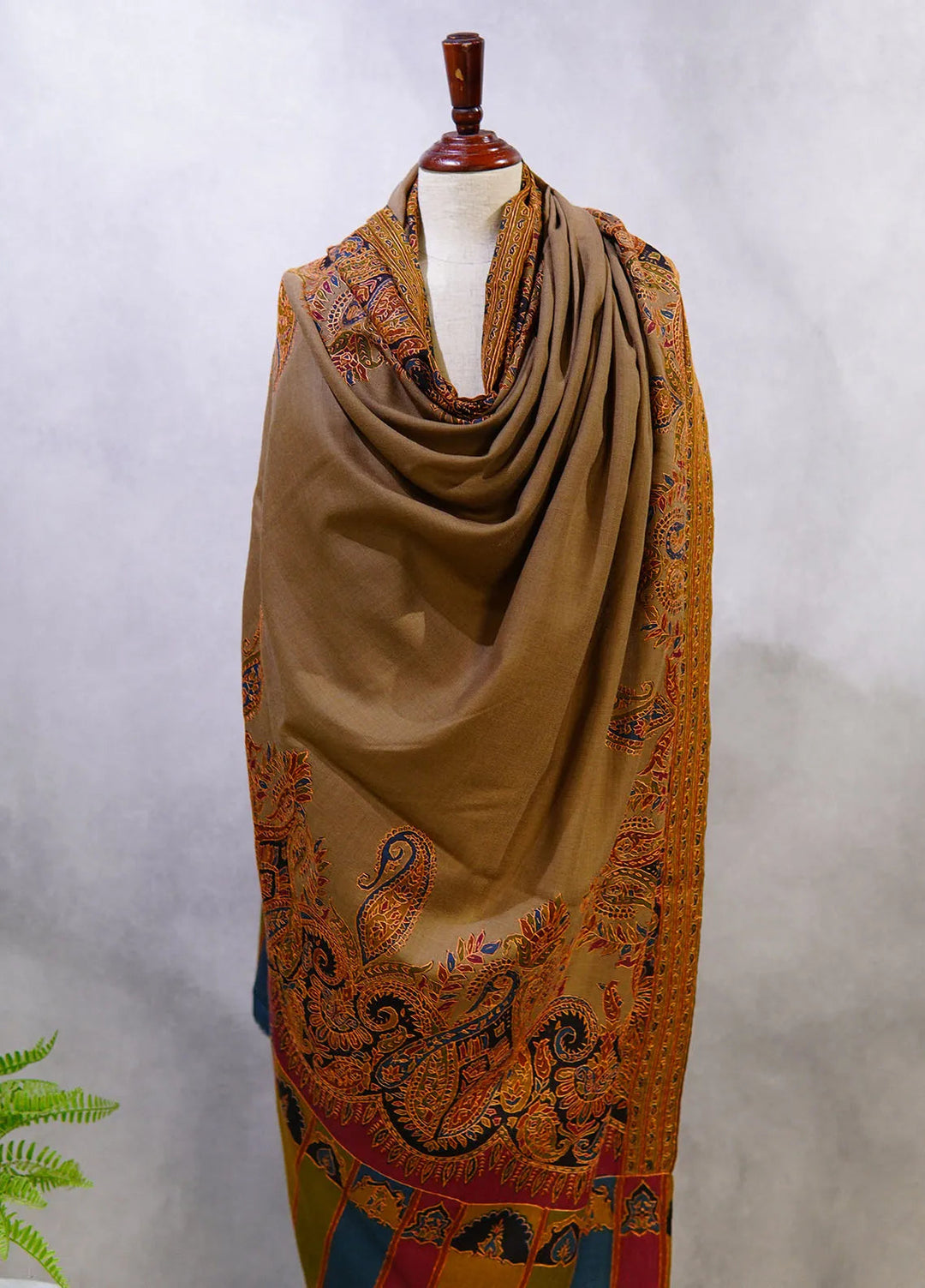 Sanaulla Exclusive Range Pashmina Shawl D-49 Multi 3 - Winter Collection