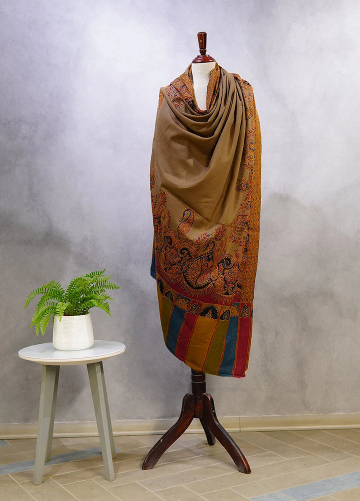 Sanaulla Exclusive Range Pashmina Shawl D-49 Multi 3 - Winter Collection