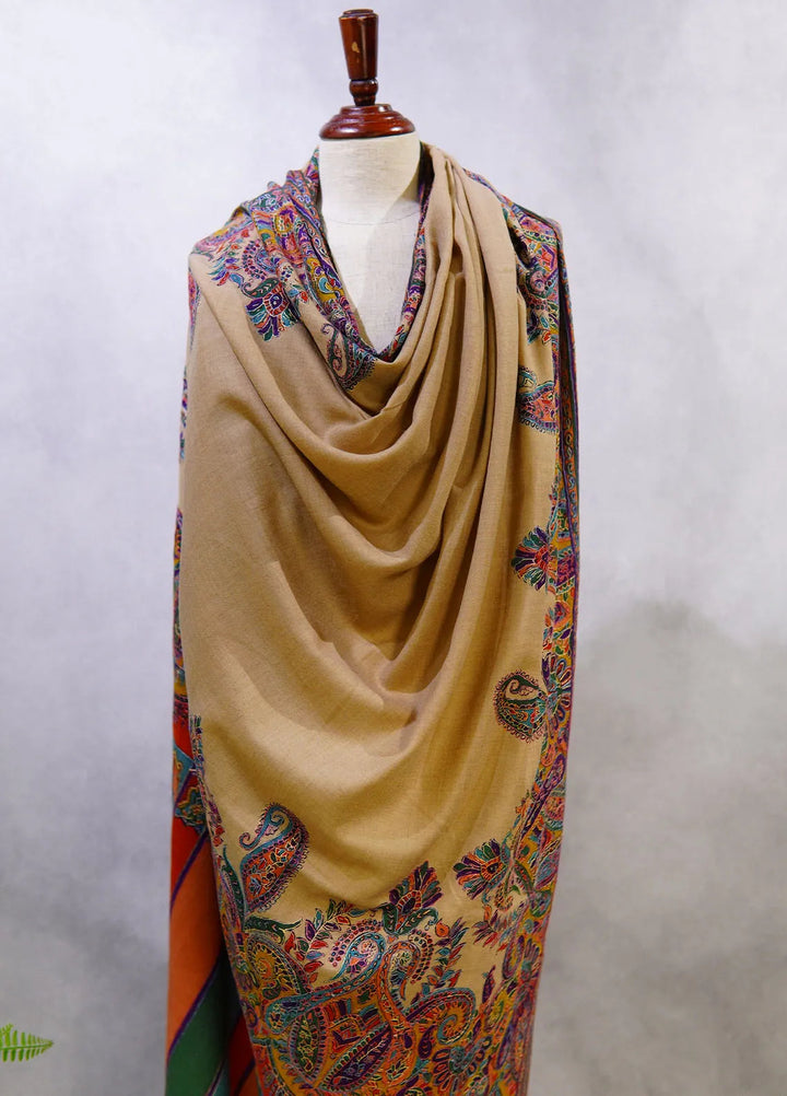Sanaulla Exclusive Range Pashmina Shawl D-49 Multi 4 - Winter Collection