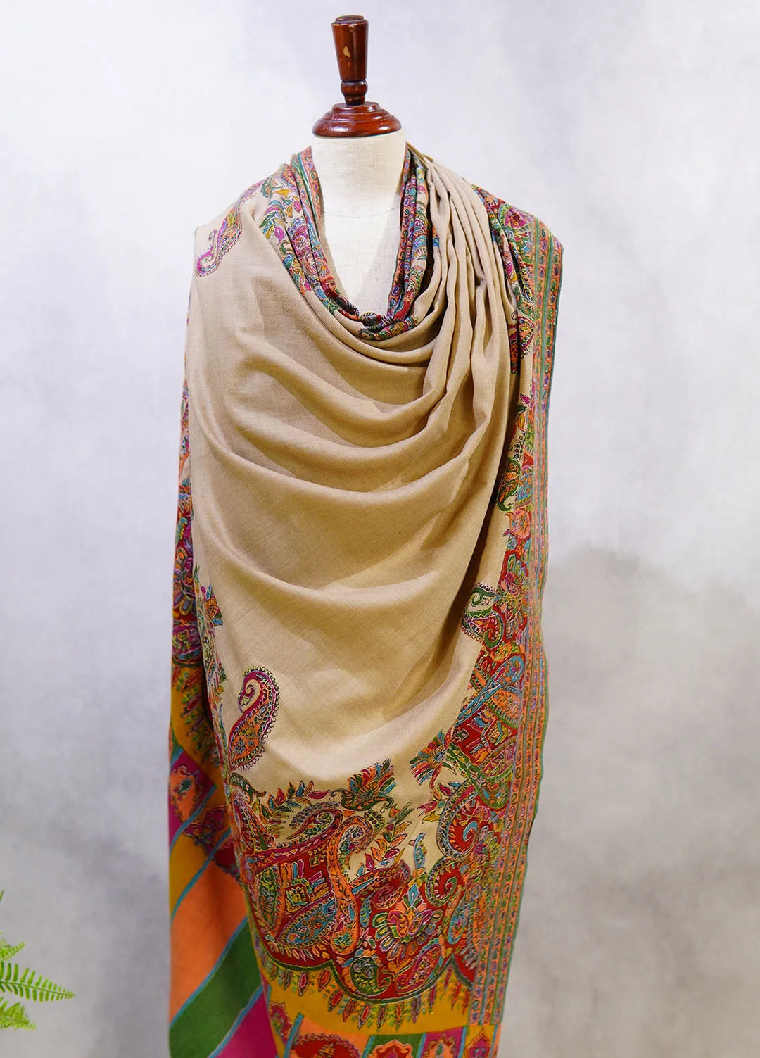 Sanaulla Exclusive Range Pashmina Shawl D-49 Multi 6 - Winter Collection