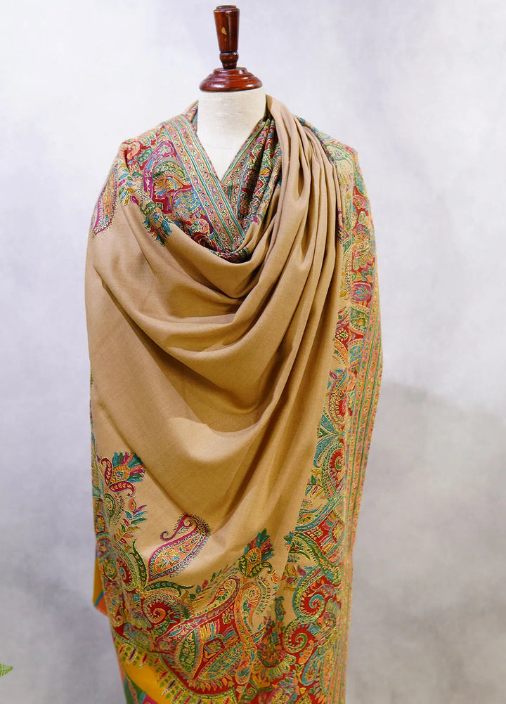 Sanaulla Exclusive Range Pashmina Shawl D-49 Multi - Winter Collection