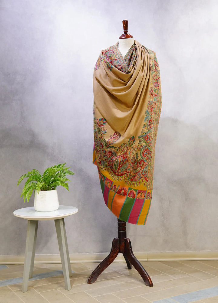 Sanaulla Exclusive Range Pashmina Shawl D-49 Multi - Winter Collection