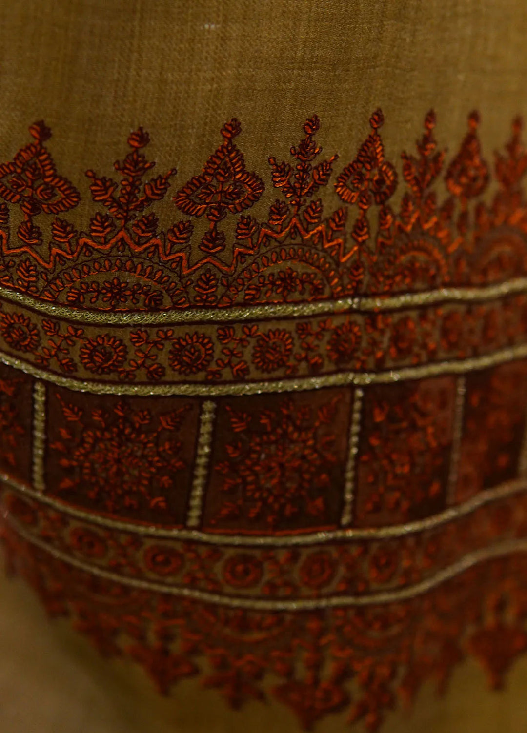 Sanaulla Exclusive Range Pashmina Shawl D-58 Brown - Winter Collection