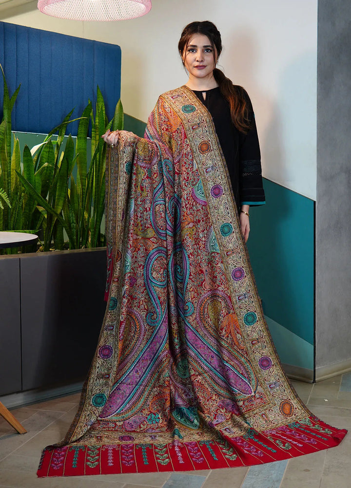 Sanaulla Exclusive Range Pashmina Shawl KPS D-100 Multi - Winter Collection