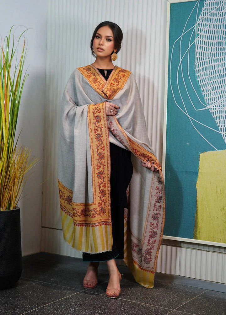 Sanaulla Exclusive Range Pashmina Shawl KPS D-109 Multi 1 - Winter Collection