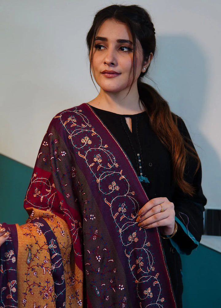 Sanaulla Exclusive Range Pashmina Shawl KPS D-112 Multi - Winter Collection