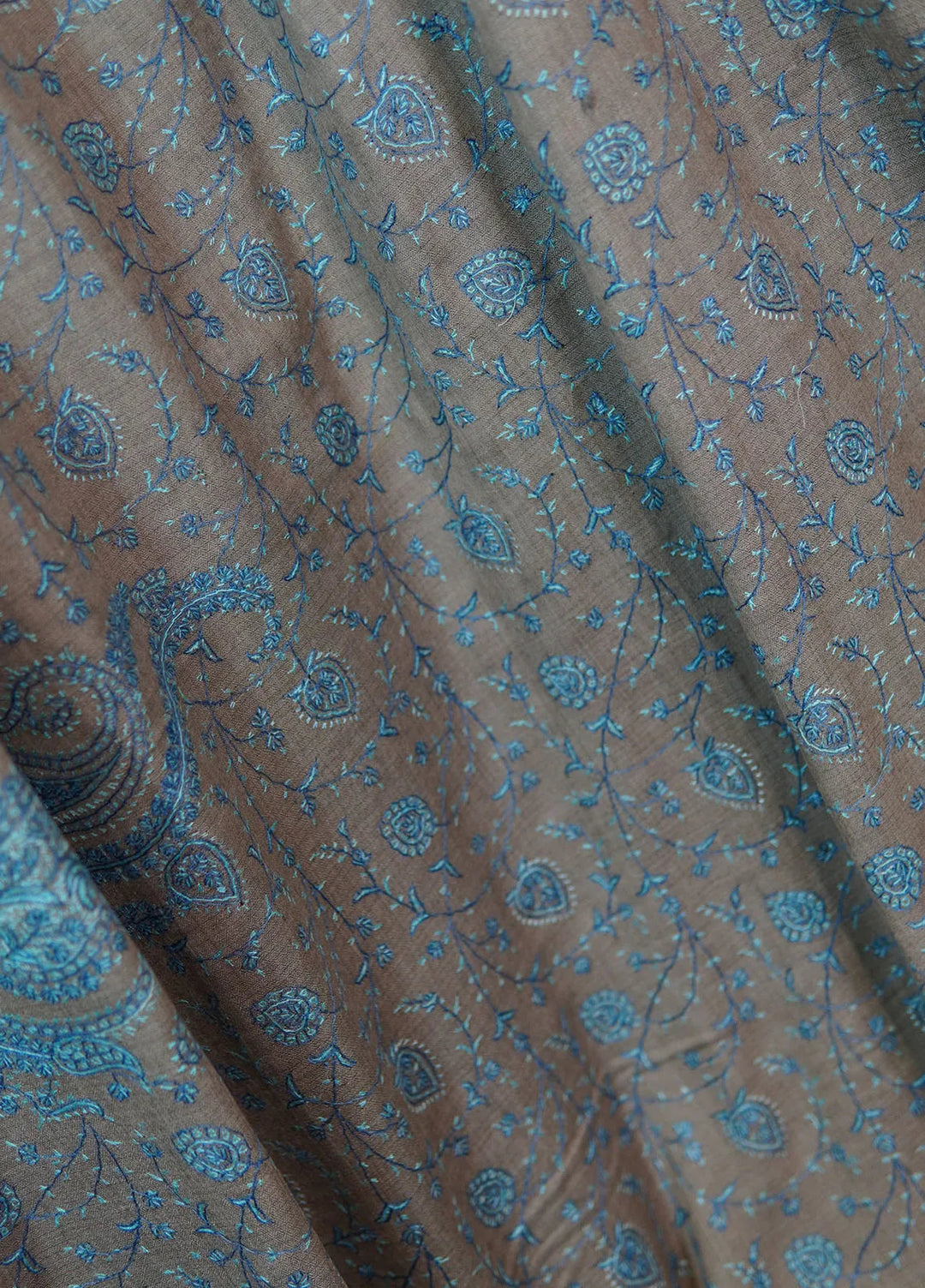 Sanaulla Exclusive Range Pashmina Shawl KPS D-115 Brown - Winter Collection