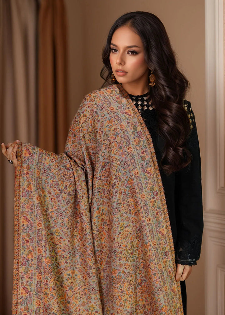 Sanaulla Exclusive Range Pashmina Shawl KPS D-18 Multi 11 - Winter Collection