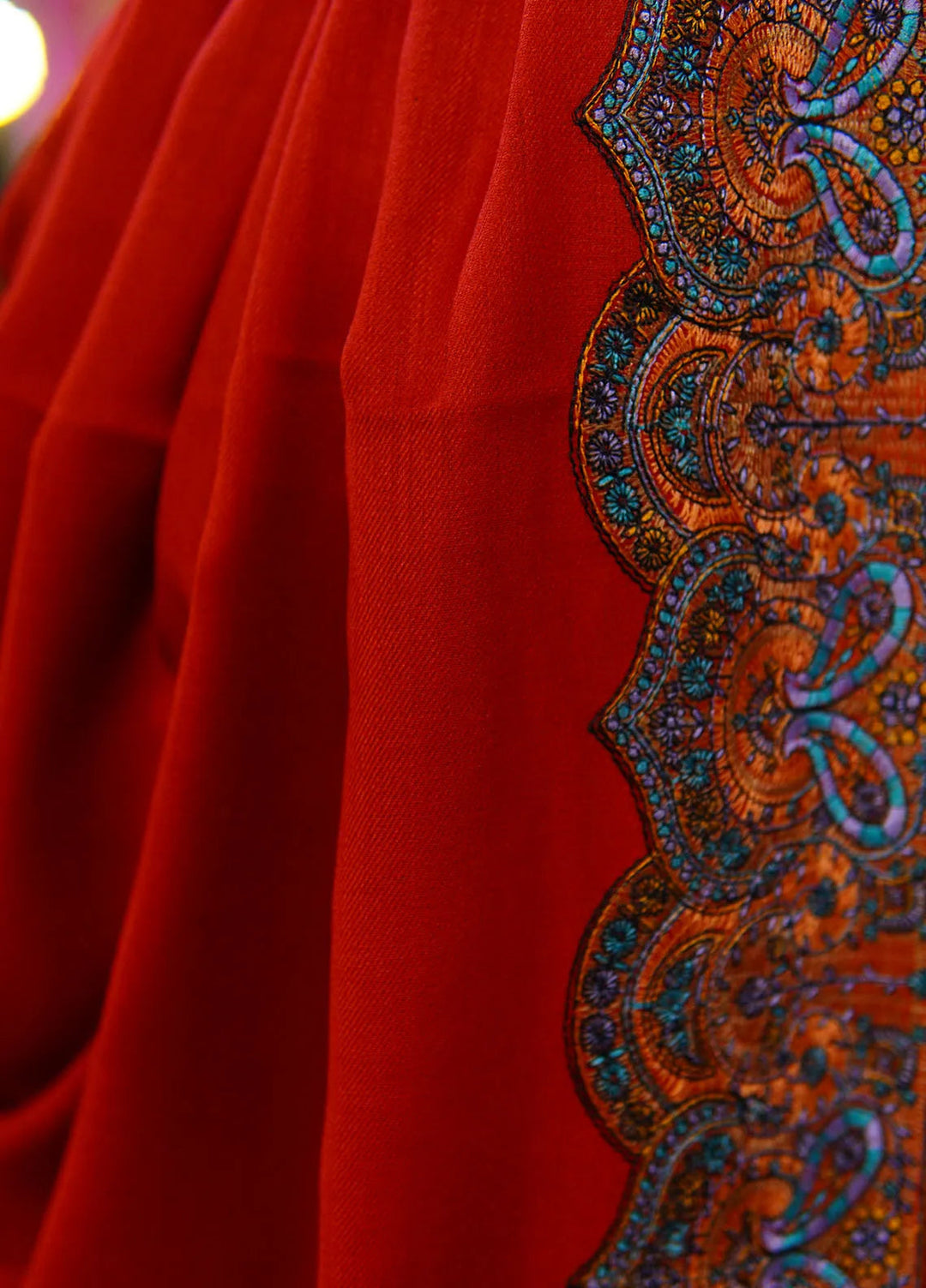 Sanaulla Exclusive Range Pashmina Shawl KPS D-25 Mehroon - Winter Collection