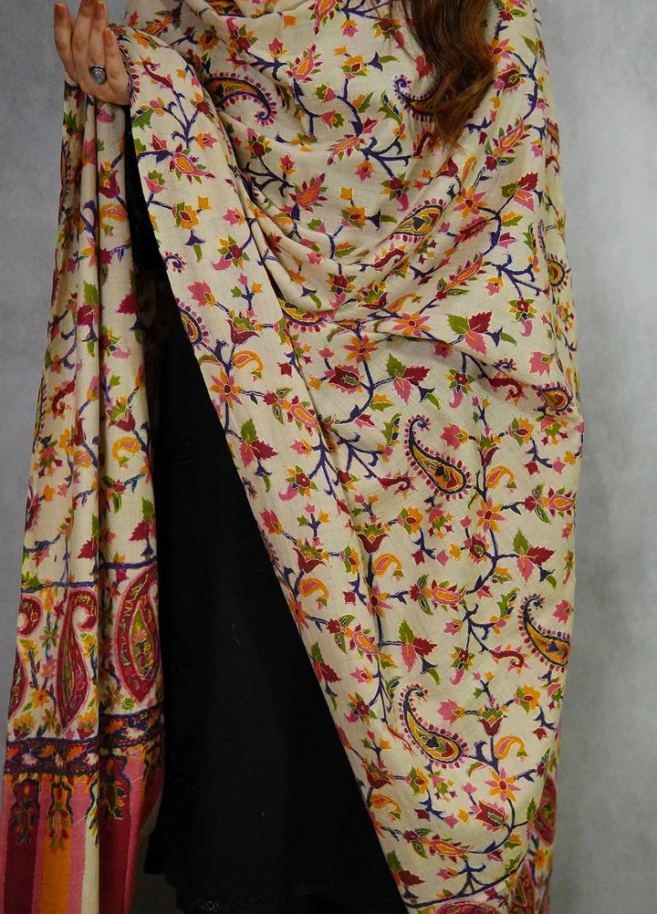 Sanaulla Exclusive Range Pashmina Shawl KPS D-27 Multi 4 - Winter Collection