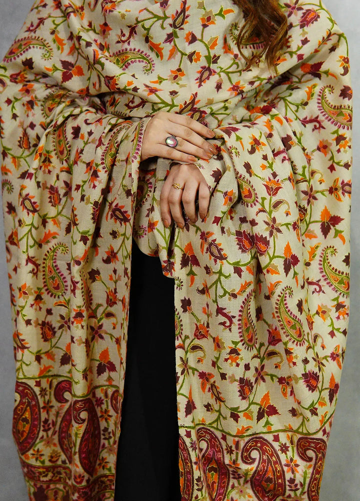 Sanaulla Exclusive Range Pashmina Shawl KPS D-27 Multi 5 - Winter Collection