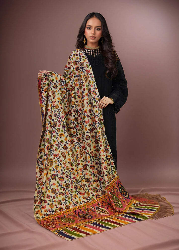Sanaulla Exclusive Range Pashmina Shawl KPS D-27 Multi 6 - Winter Collection