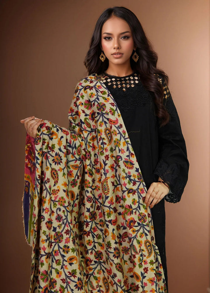 Sanaulla Exclusive Range Pashmina Shawl KPS D-27 Multi 6 - Winter Collection