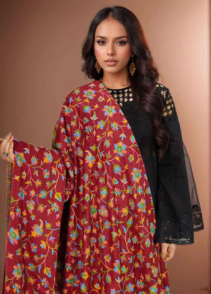 Sanaulla Exclusive Range Pashmina Shawl KPS D-27 Multi 8 - Winter Collection