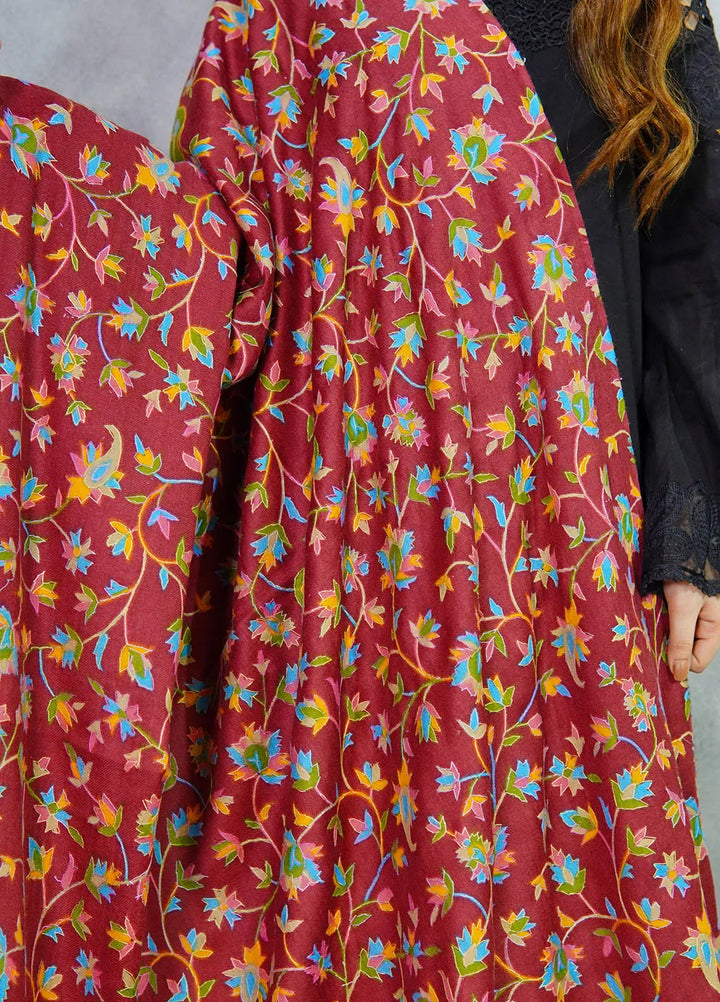 Sanaulla Exclusive Range Pashmina Shawl KPS D-27 Multi 8 - Winter Collection