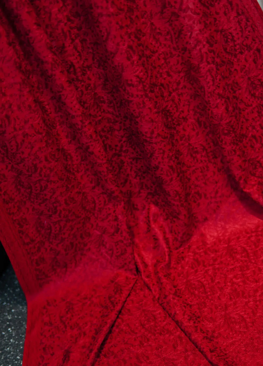 Sanaulla Exclusive Range Pashmina Shawl KPS D-35 Red - Winter Collection