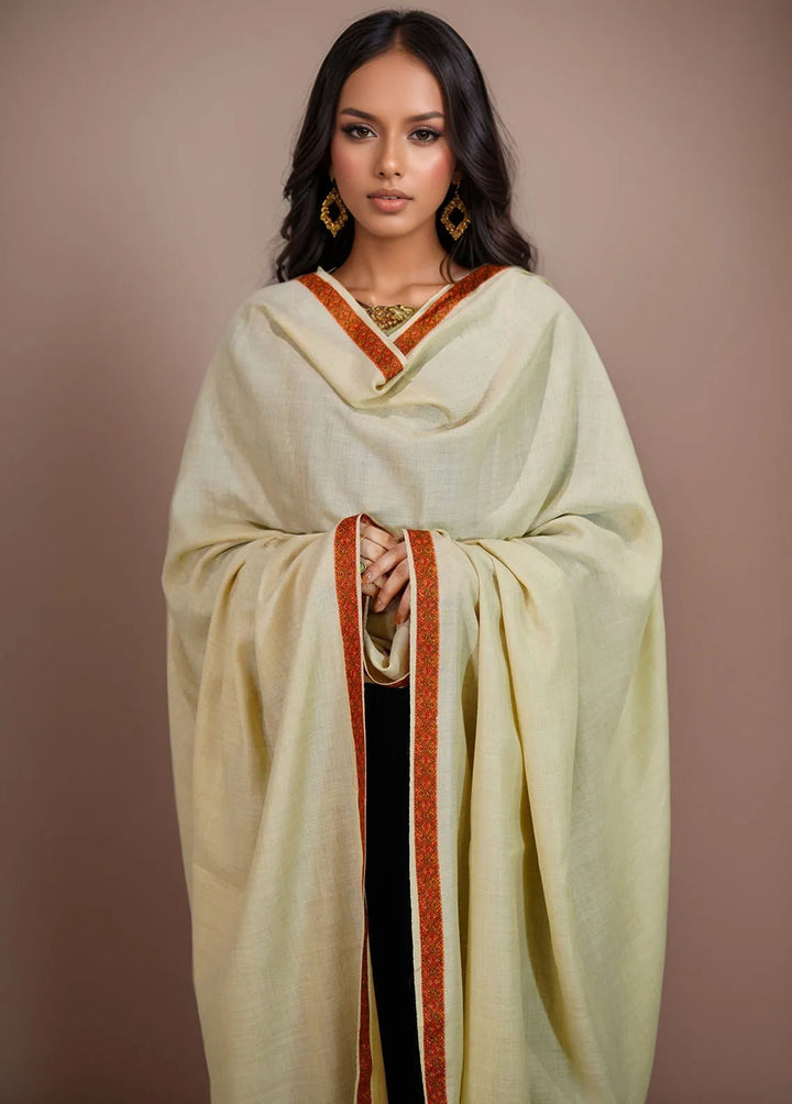 Sanaulla Exclusive Range Pashmina Shawl KPS D-36 Light Brown 1 - Winter Collection