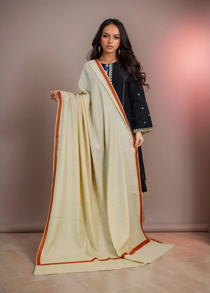 Sanaulla Exclusive Range Pashmina Shawl KPS D-36 Light Brown 5 - Winter Collection