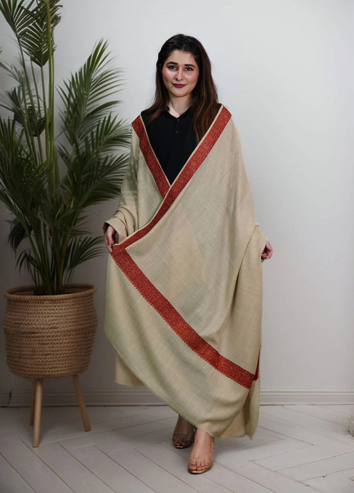 Sanaulla Exclusive Range Pashmina Shawl KPS D-37 Black 1 - Winter Collection