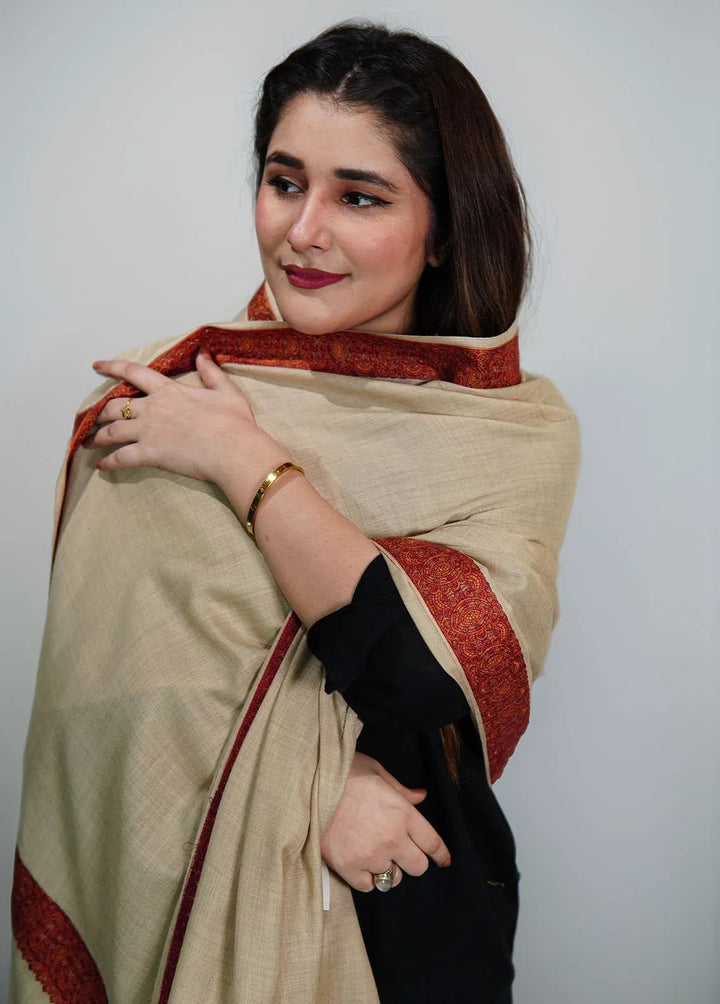 Sanaulla Exclusive Range Pashmina Shawl KPS D-37 Black 1 - Winter Collection