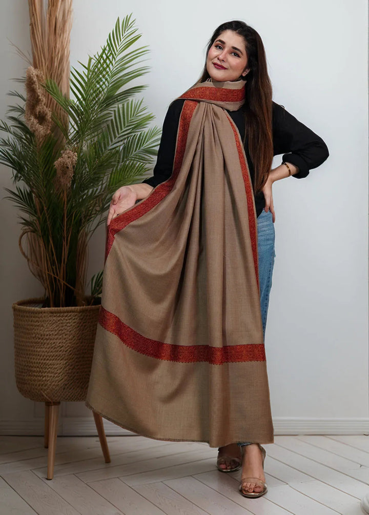 Sanaulla Exclusive Range Pashmina Shawl KPS D-37 Blue - Winter Collection