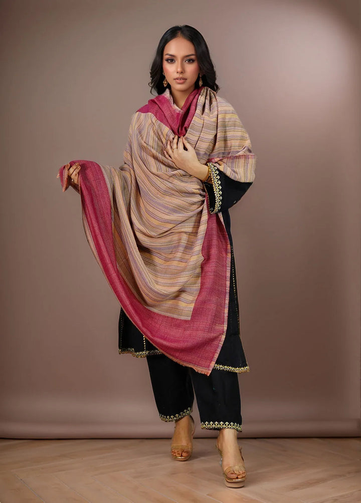 Sanaulla Exclusive Range Pashmina Shawl KPS D-43 Multi 3 - Winter Collection