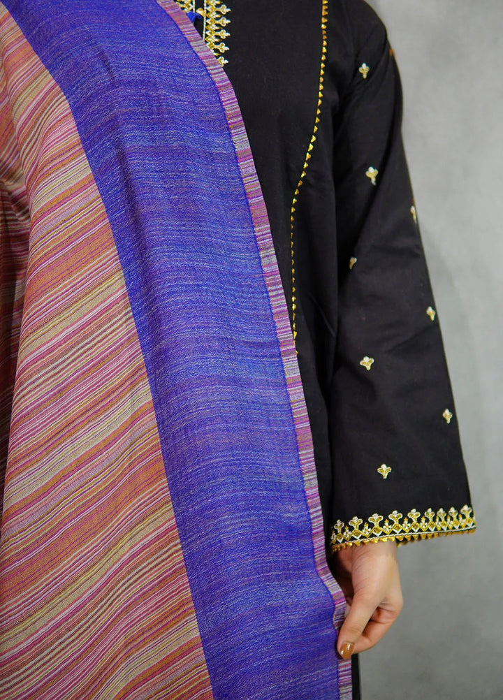 Sanaulla Exclusive Range Pashmina Shawl KPS D-43 Multi 5 - Winter Collection