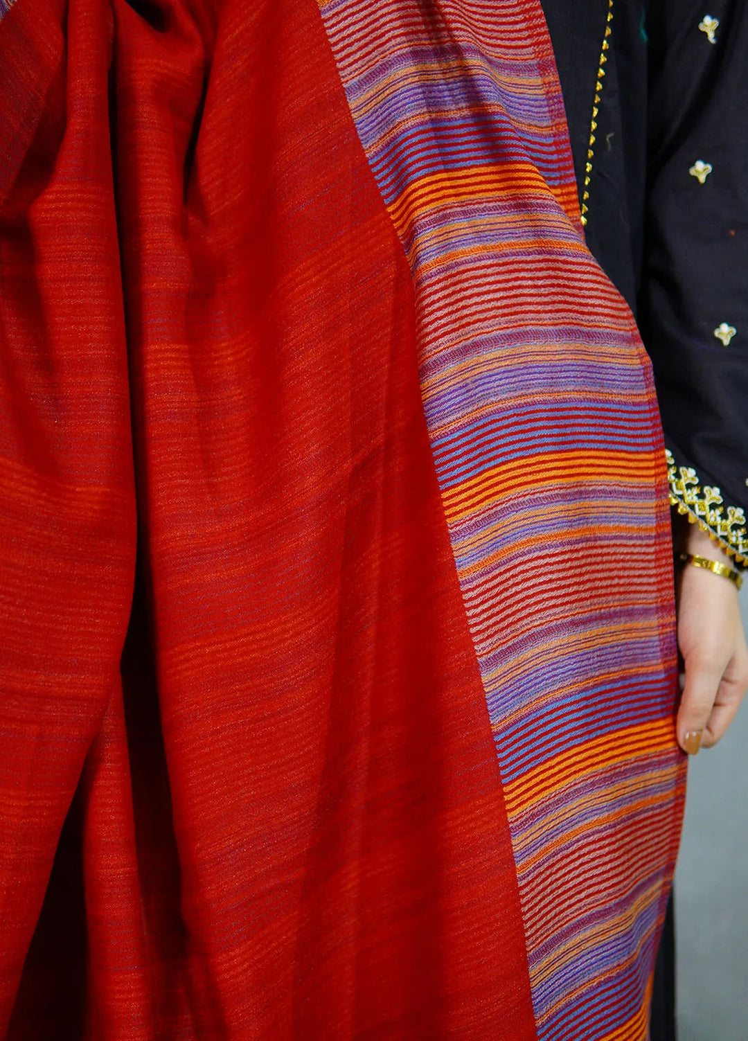 Sanaulla Exclusive Range Pashmina Shawl KPS D-43 Multi 7 - Winter Collection