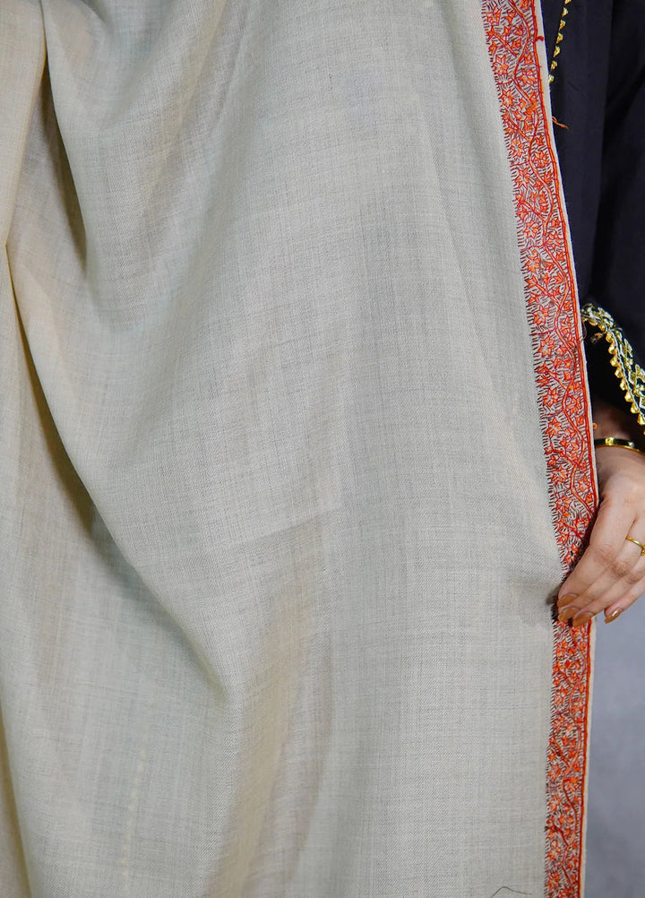 Sanaulla Exclusive Range Pashmina Shawl KPS D-51 Cream 2 - Winter Collection