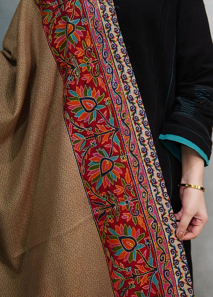 Sanaulla Exclusive Range Pashmina Shawl KPS D-52 Multi 15 - Winter Collection