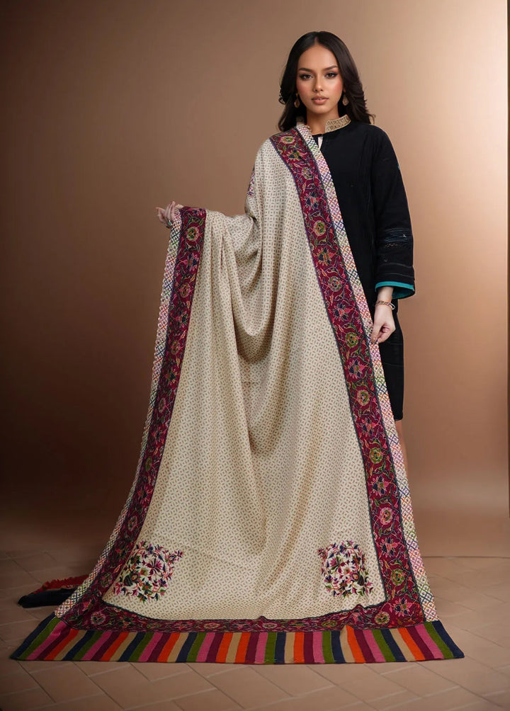 Sanaulla Exclusive Range Pashmina Shawl KPS D-52 Multi 17 - Winter Collection